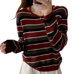 Tenue d'ambiance de Noël en gros <span class=keywords><strong>pull</strong></span> en tricot à rayures 2025 nouveau <span class=keywords><strong>pull</strong></span> chaud Super <span class=keywords><strong>beau</strong></span> unique joli <span class=keywords><strong>pull</strong></span> - Product Image 1