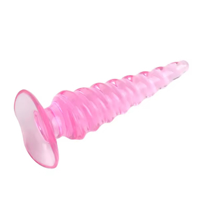 Heetverkopende anale masturbatie-apparaat, spiraalvormige grote anale expander plug, ijsjes-geïnspireerd seksspeeltje voor mannen en vrouwen - Product Image 4