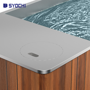 Syochi MEILLEUR Vendeur Baignoire plongeante froide <span class=keywords><strong>en</strong></span> <span class=keywords><strong>bois</strong></span> portable avec revêtement SS #304 pour refroidisseur d'eau pour piscines plongeantes froides avec refroidisseur - Product Image 4