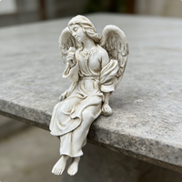 Sculpture d'ange en résine Art Déco, ornement de jardin pour mariage et décoration de cour