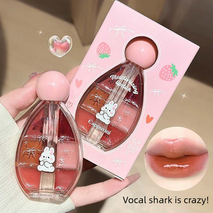 ลิปกลอสเนื้อกระจก 6 สี กันน้ำ ติดทนนาน บำรุงริมฝีปากด้วยขี้ผึ้ง ช่วยเพิ่มความชุ่มชื้น ชุดลิปสติกแต่งหน้า - Product Image 1