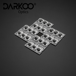 가로등 3535/5050 LED IP65 방수 효율을 극대화하기 위한 가로등 올인원 광학 키트 50x50mm 비대칭 렌즈 판매 - Product Image 4