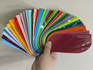 2025 échantillons de couleur PVC PET voiture Film échantillon livre auto-cicatrisant corps Wrap peinture Protection rouleau 1 an de garantie changement de couleur - Product Image 5