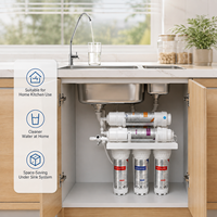 Système de filtration d'eau de cuisine, unité de purification d'eau multi-cartouches avec robinet pour la maison, fourniture pour distributeurs