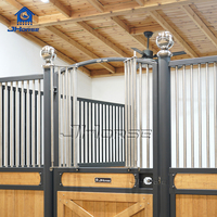 JHorse Factory Direct - Écurie de chevaux de style européen, box de luxe en métal avec fente pour l'alimentation