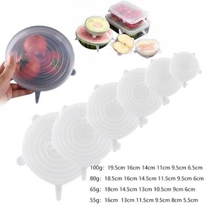 Couvre-aliments en silicone multi-tailles réutilisables, étanches, extensibles, avec motif souriant mignon, pour bols, casseroles et assiettes - Product Image 5