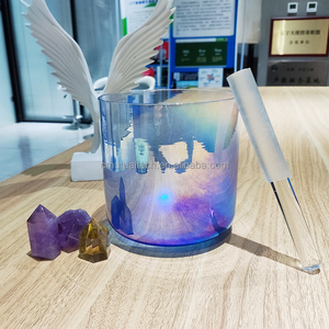 Cuencos de Cristal de Cuarzo Transparente Cósmico de Color Q're Factory, Instrumentos de Sanación por Sonido, Juego de Cuencos Transparentes - Product Image 5