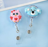 Dessin animé animaux girafe Koala rétractable infirmière médecin Badge bobine Clips hôpital étudiants en médecine ID nom porte-carte