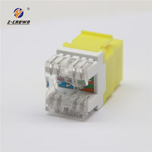 Coupleur RJ11 vers RJ45 femelle blindé à 90 degrés pour câble réseau Ethernet modulaire et téléphone - Product Image 4