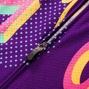 Maillot de Ciclismo de Manga Corta para Mujer con Estampado Geométrico Retro, Bolsillos Ocultos, Secado Rápido, Transpirable, para Entrenamiento en Interiores - Product Image 5
