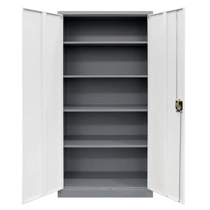Armoire de <span class=keywords><strong>rangement</strong></span> en acier moderne et réglable à 2 portes, <span class=keywords><strong>casier</strong></span> à 4 étagères avec serrure à 3 points, modulaire pour chambre, sous-sol, salle à manger, <span class=keywords><strong>bureau</strong></span>, maison, salle de sport - Product Image 2