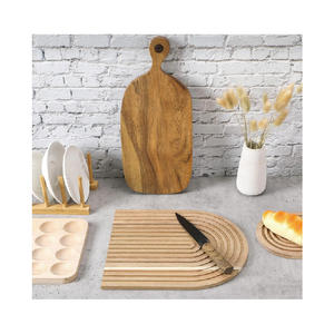 Planche de bois en forme d'arc-en-ciel planche de service en bois Boho planche à découper décor plateaux de service - Product Image 3