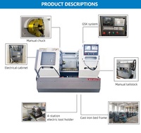 Torno de Metal CNC CK6140 Personalizable, Certificado CE ISO, Torno Horizontal de Bancada Plana para Mecanizado Industrial