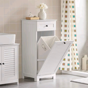 Combohome <span class=keywords><strong>Armoire</strong></span> à <span class=keywords><strong>linge</strong></span> en bois pour <span class=keywords><strong>salle</strong></span> <span class=keywords><strong>de</strong></span> <span class=keywords><strong>bain</strong></span> blanche <span class=keywords><strong>avec</strong></span> tiroir - Product Image 1