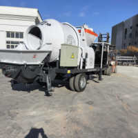Pompe à béton diesel 50m³/h, haute performance, anti-blocage, système hydraulique stable pour chantier sans électricité ni télécommande