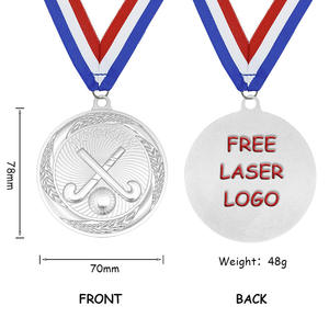 3D Hockey Tournament Gold Silver Bronze <b>Metal</b> Medals-Durable Plated Sports Event Awards - Product Image 6