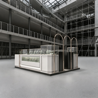 Vitrines pop-up à éclairage LED pour meubles de bijouterie; l'usine propose un design d'intérieur de luxe sur mesure
