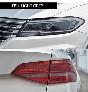 ملصق سيارة TPU PPF ذاتي الشفاء دخان غطاء إضاءة أمامي أسود مع حماية ضد الخدوش الصغيرة لمصابيح السيارة - Product Image 4