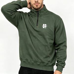 Sweat-shirt à capuche zippé en polaire de haute qualité, surdimensionné, léger, avec logo personnalisé, fermeture éclair robuste, vente en gros - Product Image 2