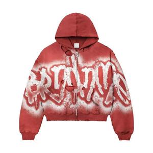 Sweat-shirt vintage en molleton français 100% coton lourd personnalisé avec logo DTG délavé à l'acide pour hommes - Product Image 3