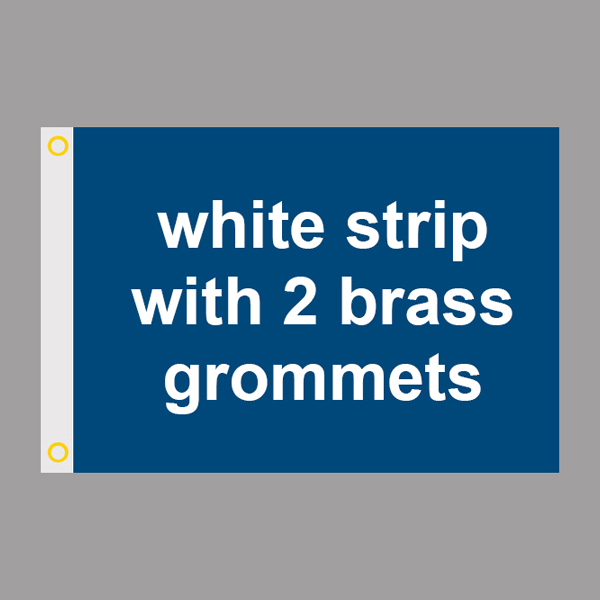 White Strip with 2 Grommets