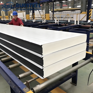 Panneau d'<span class=keywords><strong>isolation</strong></span> pour entrepôt frigorifique RUIISTEEL, panneau sandwich PU/PIR, fabrication directe en usine, <span class=keywords><strong>isolation</strong></span> thermique haute efficacité - Product Image 4