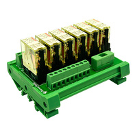1 relais électromagnétique AC Shenle à 6 canaux, module de relais AC 110v AC 220v, panneau d'amplificateur de commande PLC avec une ouverture et une cl