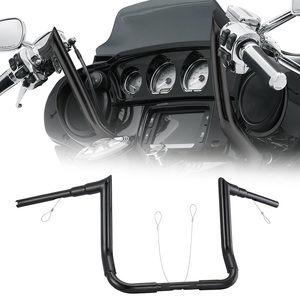 <span class=keywords><strong>Guidon</strong></span> <span class=keywords><strong>Ape</strong></span> <span class=keywords><strong>Hanger</strong></span> Batwing 1,25 pouce en acier hydrofuge et étanche pour Touring Sportster Dyna 1996-2023 - Product Image 2