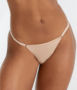 Tùy chỉnh có thể điều chỉnh Tab bên G-string Tangas của phụ nữ Quần lót thong cho nữ sexy thongs <span class=keywords><strong>knickers</strong></span> cho phụ nữ rắn thong - Product Image 1