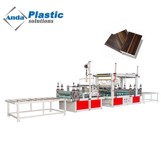 Anda Wide Board Lamination and Hot Stamping Machine WPC PVC Foam Board Laminating Machine