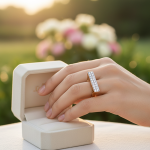 Anillo DE BODA redondo de diamantes naturales reales de oro amarillo de 14 quilates para mujer, el mejor precio al por mayor, categoría de producto, anillos de diamantes - Product Image 3