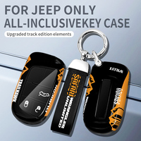 Étui de protection pour clé de voiture universel de luxe pliable anti-chute en ABS pour Jeep Wrangler Liberty Hunter Grand Cherokee FML