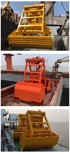 כף חבל פלדה מסוג צדפה עם מנוע ומערכת הילוכים, אחיזה מסתובבת חשמלית/מכנית למנוף, פתיחת לסת 2600 מ\"מ - Product Image 4