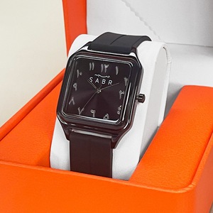 <span class=keywords><strong>Montre</strong></span> à quartz étanche avec calendrier, bracelet carré en silicone, nouvelle mode 2026, luxe léger et de niche, pour hommes et femmes - Product Image 1