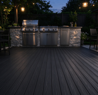 Revêtement de terrasse en WPC écologique recyclé, non toxique, anti-pourriture, en bois-plastique, pour la construction de jardins communautaires et de sentiers en extérieur