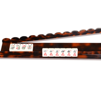 Support de rangement pour Mahjong en acrylique de luxe, pliable et portable, motif écaille de tortue, livraison en 3 à 7 jours depuis les États-Unis