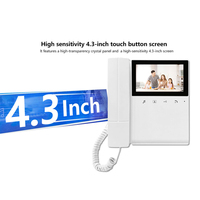 Système de vidéophone multi-appartements à 2 fils avec contrôle d'accès par carte IC et téléphone audio