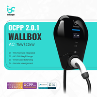 Cargador Ev bidireccional Ocpp Wall Box Car Ev Charger 22kW 7kW J1772/Type2 Wallbox 32Amp Ac Ev Charger