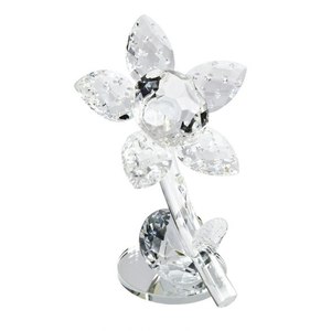 Decorazione in Cristallo a Forma di Fiore, Ornamento in Vetro Trasparente, Acchiappasole per Decorazione Casa - Product Image 1