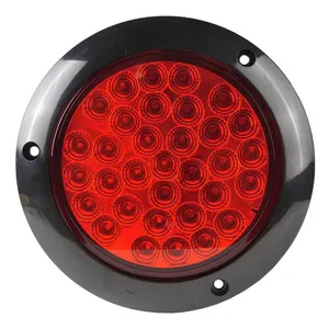 Nuovi prodotti 2024 12v 24v camion fanale posteriore Ip65 impermeabile rotondo 4 pollici luci di coda a Led per camion rimorchi