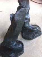 Statue de voyageur moderne en bronze MALTON avec technique de moulage de conception célèbre