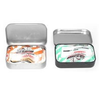 Pastilles de sucre à la vitamine C et à la peau de mandarine, en boîte en fer blanc avec couvercle intégré, chocolat, petit format, pour aliments fins