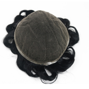 Uomini Capelli Parrucchino Umani di Remy europeo con Clip di Breve Naturale Nero di Ricambio Pezzi di Capelli Parrucche per <span class=keywords><strong>Uomo</strong></span> - Product Image 1