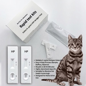 Prueba Rápida de Helicobacter Pylori Felino con Oro Coloidal en Casete para Clínica Veterinaria, Control Gastrointestinal de Gatos, CE/ISO/ROHS - Product Image 1