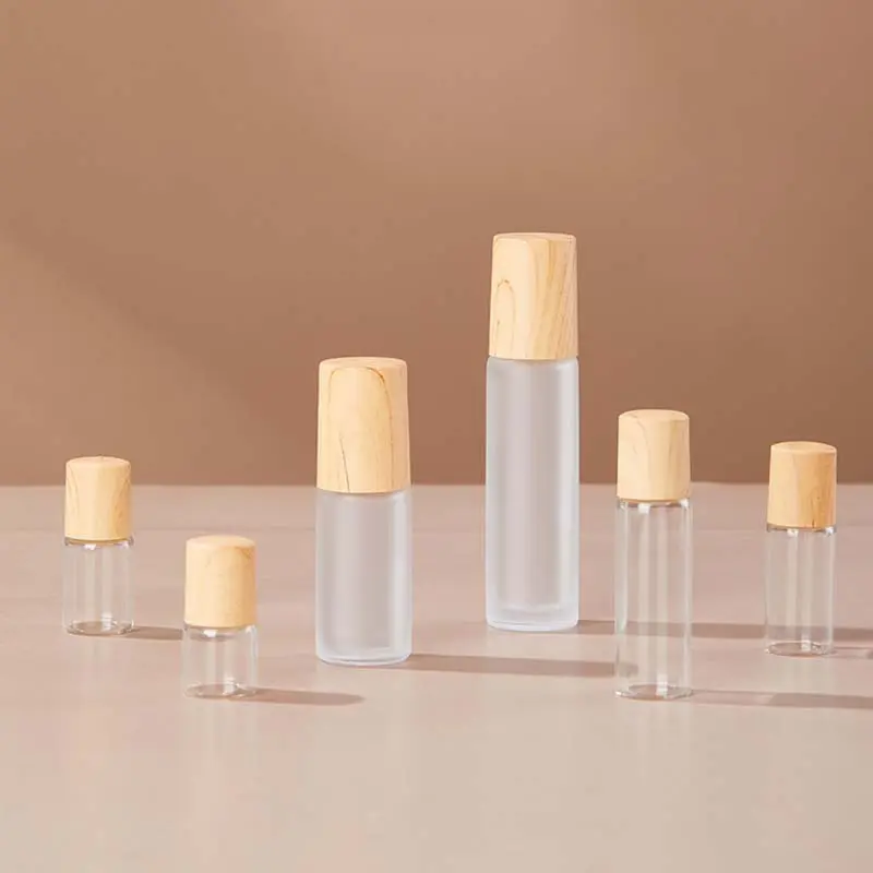 Mat Amber Parfum Glazen Roller Flessen Roller Op Fles 10 Ml 5 Ml 3Ml 5 Ml 6Ml 8Ml 10 Ml Cosmetische Glazen Druppelfles