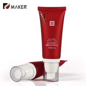 LDPE Skincare Applicator Facial Cleanser Face Eye Cream Packaging Cosmetics CC BB Cream Packaging Plastic PE Airless Pump Tube