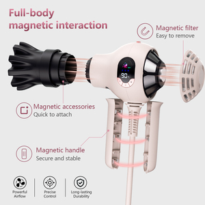 <span class=keywords><strong>Asciugacapelli</strong></span> da Viaggio con Tecnologia Ionica al Plasma, Neutralizza l'Elettricità Statica e Riduce il Crespo, Motore BLDC 1600W per Capelli Lisci - Product Image 2