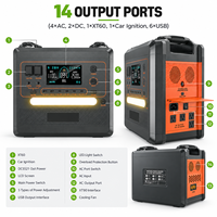 Station d'alimentation portable LiFePO4 série Q 2400W 2160Wh pour le camping