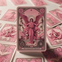 Эксклюзивные карты Таро премиум-класса с защитой от царапин, индивидуальным логотипом, лазерной цветной обработкой края, печатью CMYK/PMS, подарочная упаковка