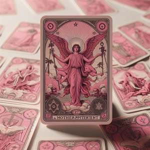 Cartas de <span class=keywords><strong>Tarot</strong></span> personalizadas de gama alta resistentes a los arañazos con logotipo Cartas de <span class=keywords><strong>Tarot</strong></span> de lujo con borde de Color láser personalizadas - Product Image 2